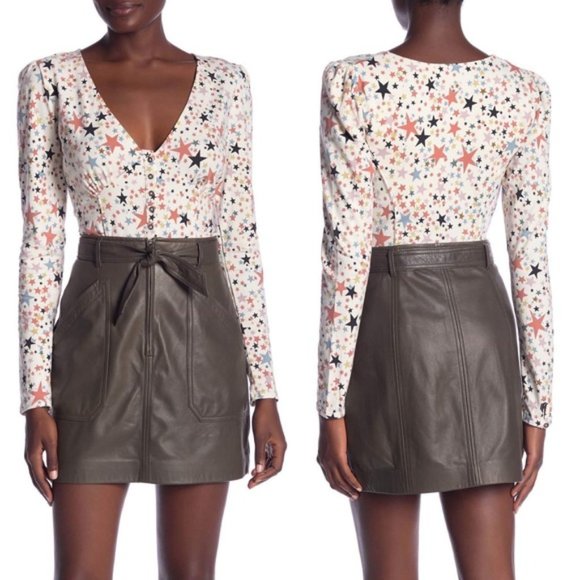 FREE PEOPLE Girls Like Us Bodysuit Stars - Picture 3 of 15